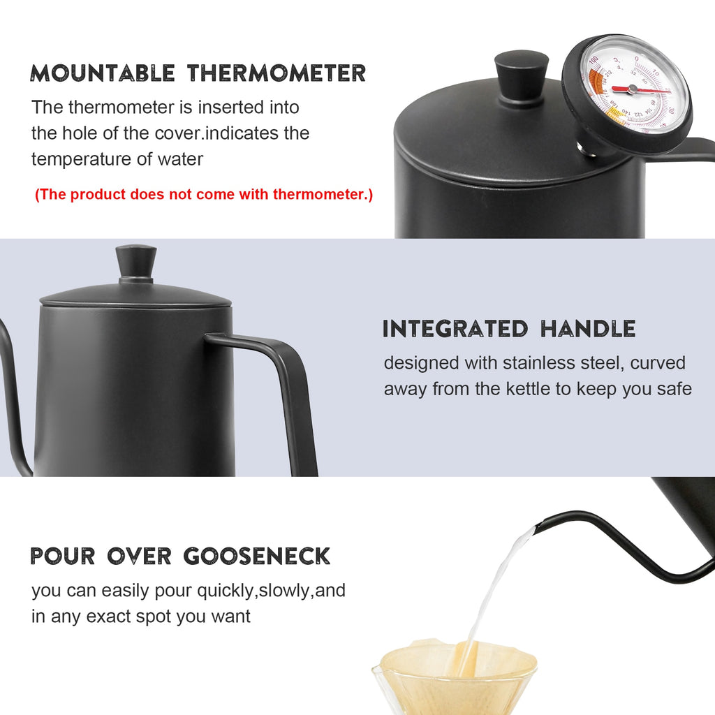 Barista V60 Kit: Chemex Style Coffee Brewer/ Gooseneck Kettle / Coffee Grinder
